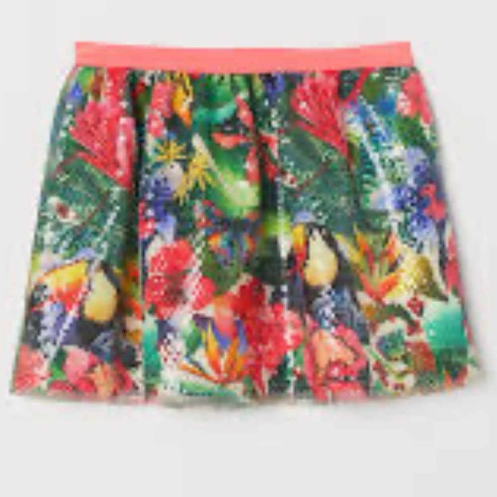 NWT Limited Edition Kate Morgan Studio x H&M Sequined Mini Skirt
